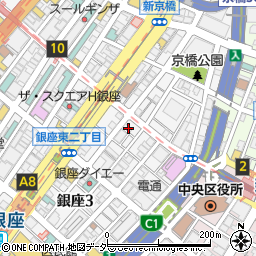 東京都中央区銀座2丁目13-19周辺の地図