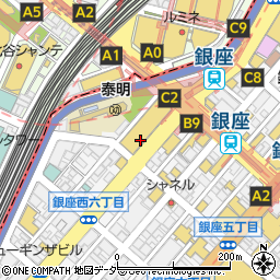 大坂鉄板焼 銀座 鉄十周辺の地図