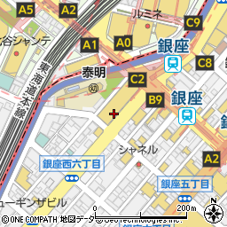 大坂鉄板焼 銀座 鉄十周辺の地図
