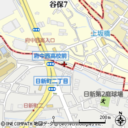 東京都国立市谷保7丁目38周辺の地図