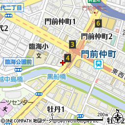 天ぷら酒場 上ル商店 門前仲町本店周辺の地図