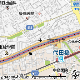 まいばすけっと代田橋駅北店周辺の地図