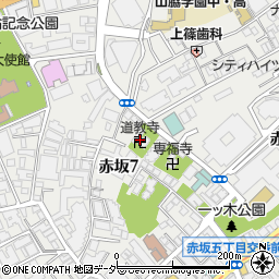 道教寺周辺の地図