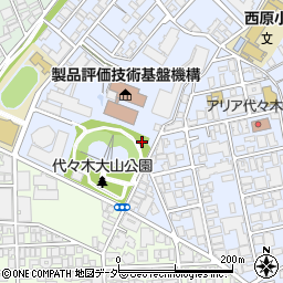 渋谷区役所　大山資材倉庫周辺の地図