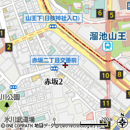 東京都港区赤坂2丁目7周辺の地図