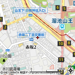 東京都港区赤坂2丁目7周辺の地図