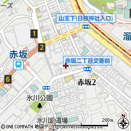 東京都港区赤坂2丁目14-8周辺の地図