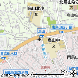 ファミリーマート南烏山店周辺の地図