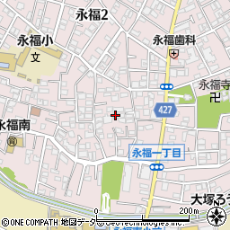 東京都杉並区永福2丁目19周辺の地図