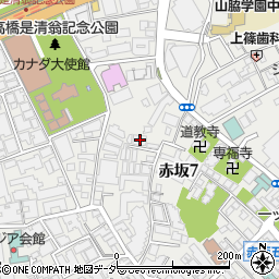 東京都港区赤坂7丁目5-15周辺の地図