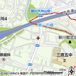 東京都三鷹市新川4丁目1-6周辺の地図