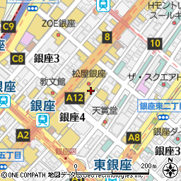 東京都中央区銀座3丁目周辺の地図