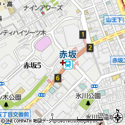 赤坂さくら歯科クリニック周辺の地図
