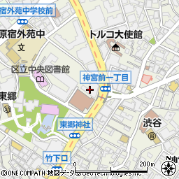 株式会社サンウェル　東京本部周辺の地図