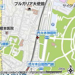 東京都渋谷区代々木5丁目65周辺の地図