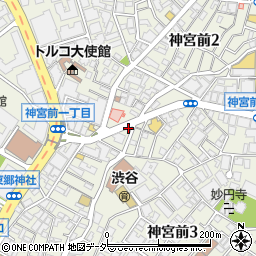 STREAMER COFFEE COMPANY HARAJYUKU周辺の地図