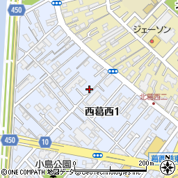 〒134-0088 東京都江戸川区西葛西の地図