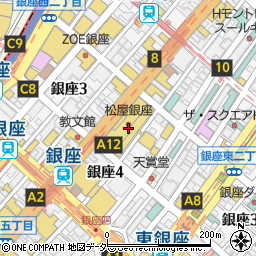 セオリーリュクス松屋銀座本店周辺の地図