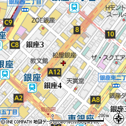 すし田 乾山 銀座松屋店周辺の地図