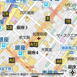 フェンディ松屋銀座店周辺の地図