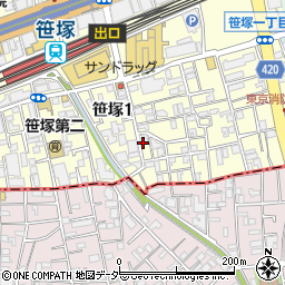 プロタゴスクール笹塚校周辺の地図