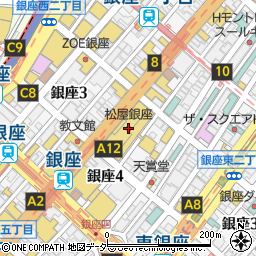 コーチ銀座松屋周辺の地図