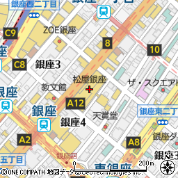 コーチ銀座松屋周辺の地図