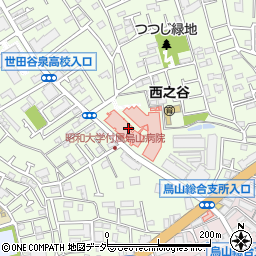 生活彩家昭和大学附属烏山病院店周辺の地図