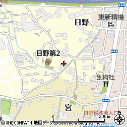 東京都日野市日野306周辺の地図