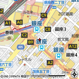 みずほ銀行銀座通支店 ＡＴＭ周辺の地図