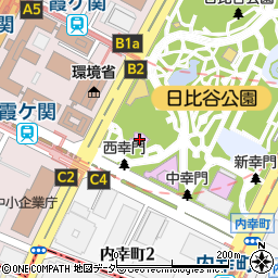 日比谷公園大音楽堂周辺の地図