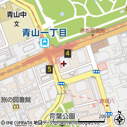 銀座ライオン 青山一丁目店周辺の地図