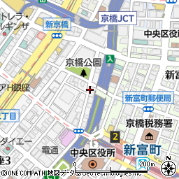 新富橋周辺の地図
