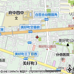 東京都府中市美好町周辺の地図