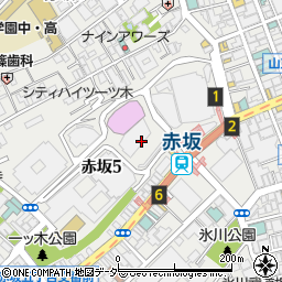 赤坂サカス　赤坂ギャラリー周辺の地図