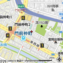 京成パーク門前仲町第２駐車場周辺の地図