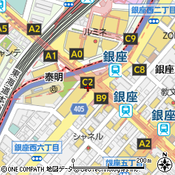 金子眼鏡店　東急プラザ銀座店周辺の地図