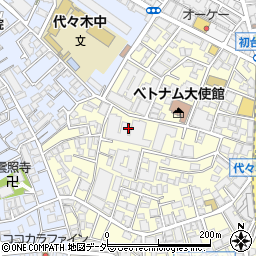 東京都渋谷区元代々木町40周辺の地図