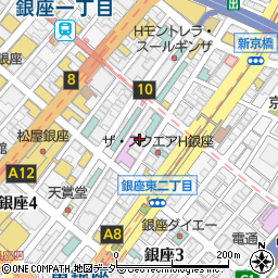 東京都中央区銀座2丁目10周辺の地図