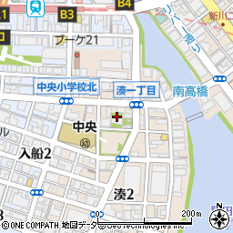 東京都中央区湊1丁目6周辺の地図