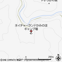 上之保奥山キャンプ場周辺の地図