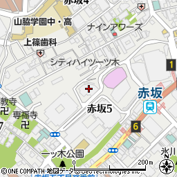 赤坂ザレジデンス周辺の地図