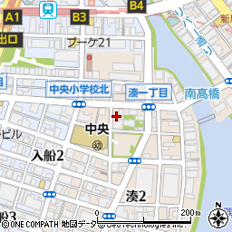 東京都中央区湊1丁目6-14周辺の地図