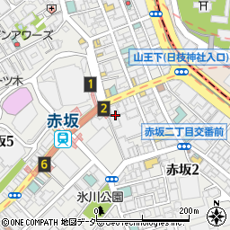 赤坂サンスカイ・ルーム周辺の地図
