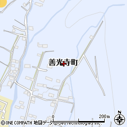 山梨県甲府市善光寺町周辺の地図