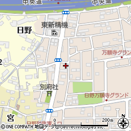 ファミリーマート日野万願寺店周辺の地図
