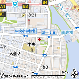 東京都中央区湊1丁目6-2周辺の地図