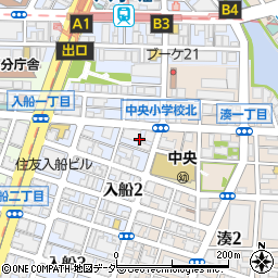 東京都中央区入船1丁目8周辺の地図