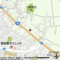 千葉街道周辺の地図