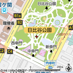 東京都千代田区日比谷公園周辺の地図